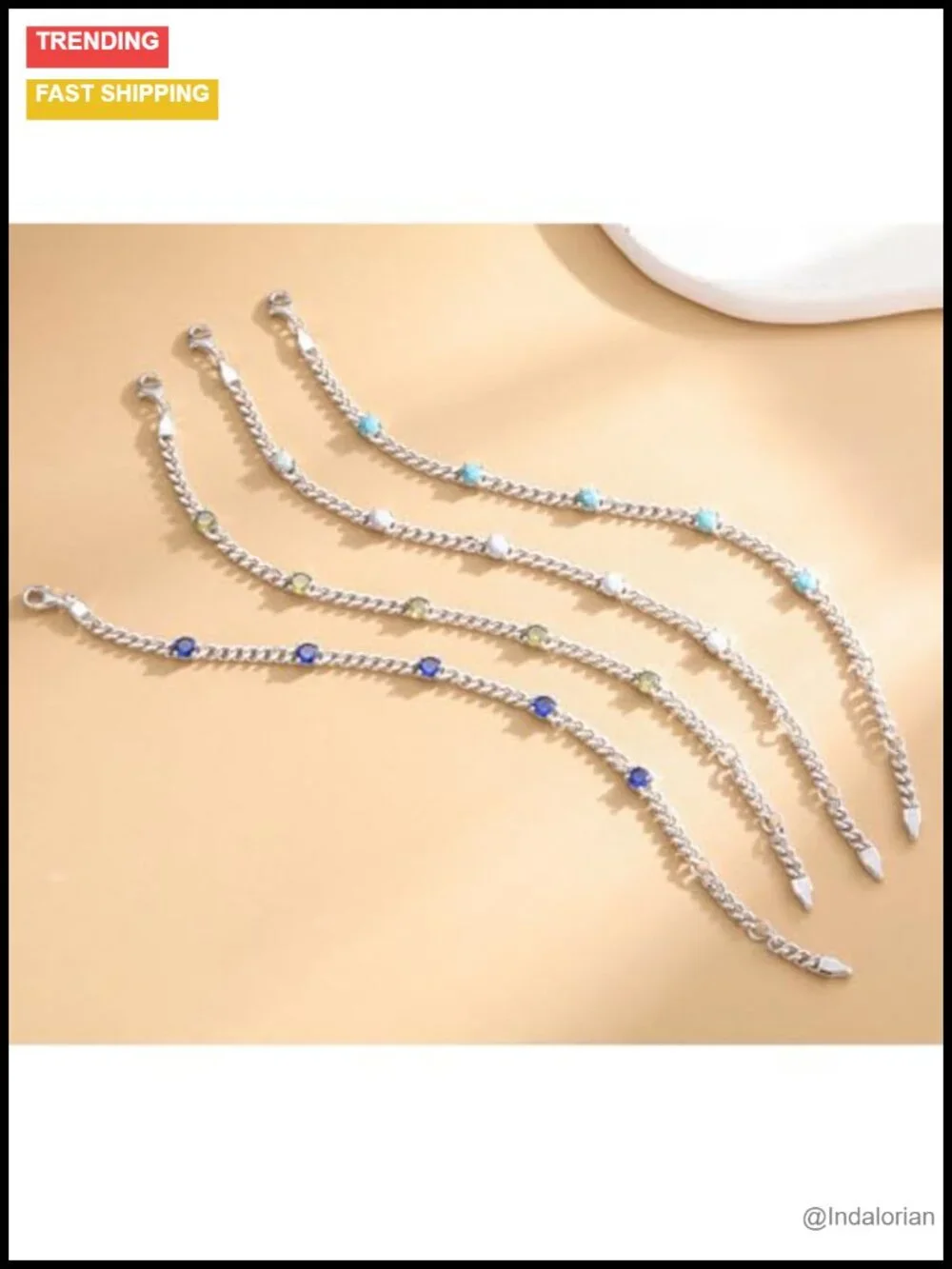 925 Sterling Silver Cuban Link Curb Chain Bracelet 3.6mm